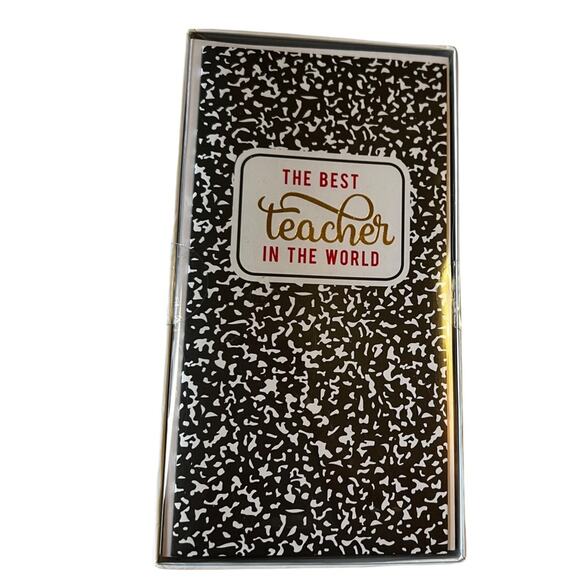 The Best Teacher in the World Notecard Envelopes Set of 8 - Picture 2 of 11